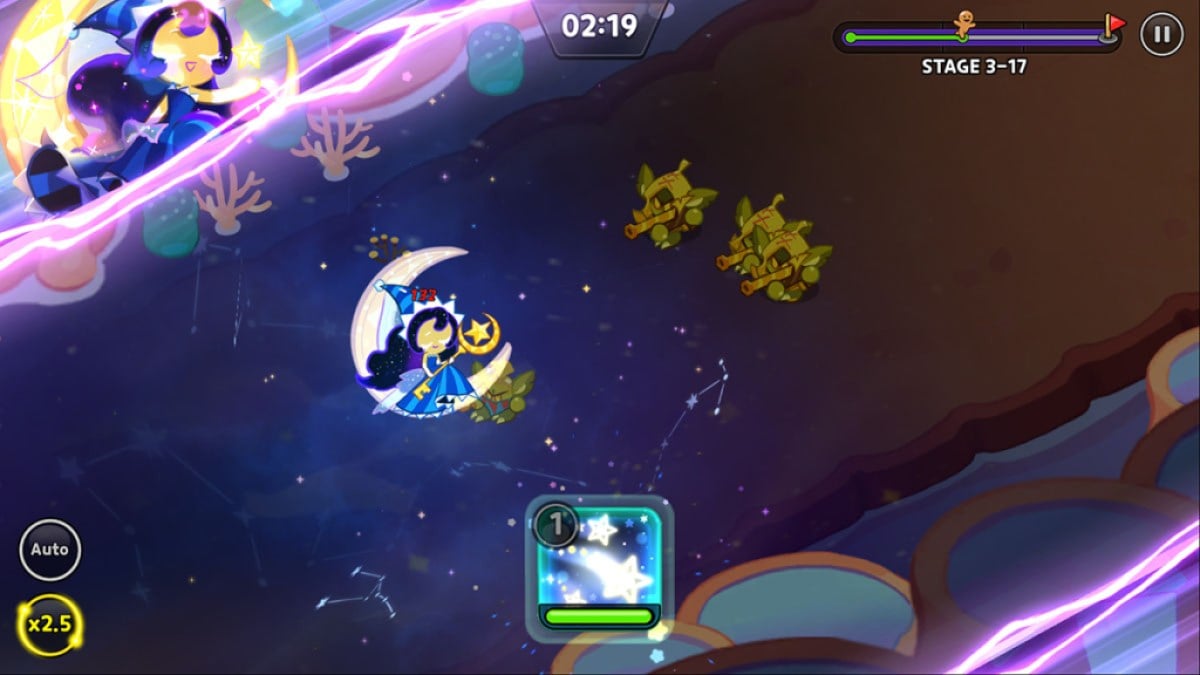 Moonlight Cookie wykonuje Sen Nocnego Nieba.