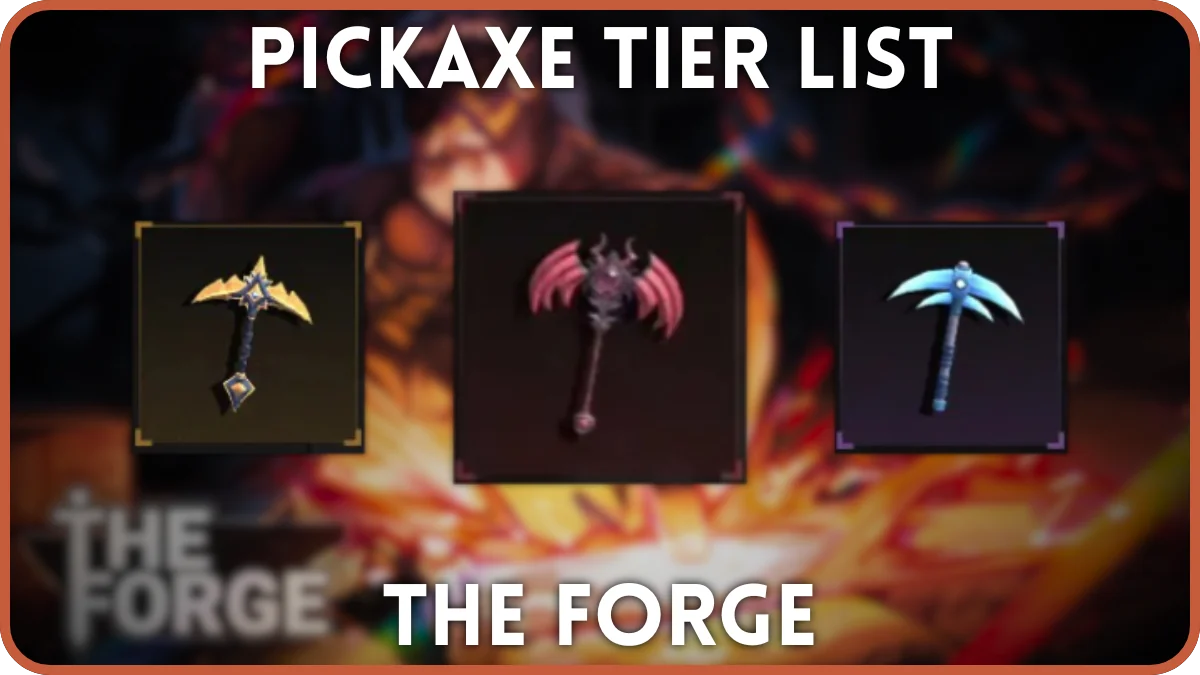 Ostateczna lista tierów i przewodnik progresji kilofów w Forge [BETA]