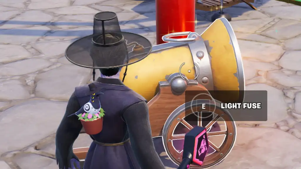 Light fuse option on treasure cannon in fortnite