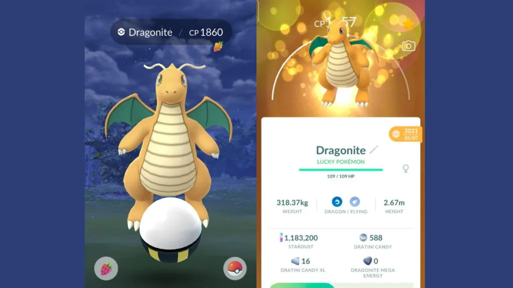 Dragonite Pokemon GO