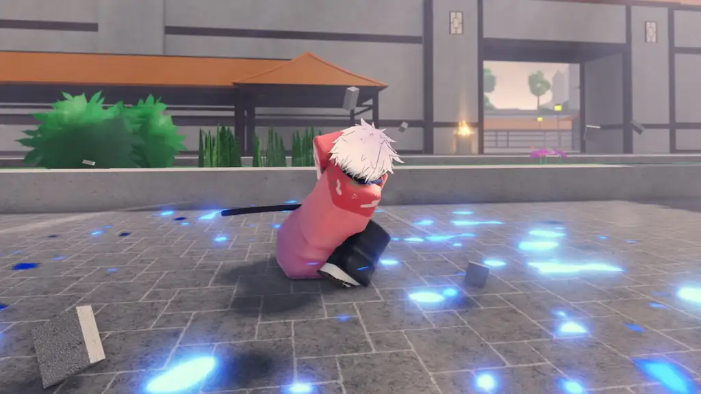 Gracz używający ruchu Shikai w doświadczeniu Paradox Roblox