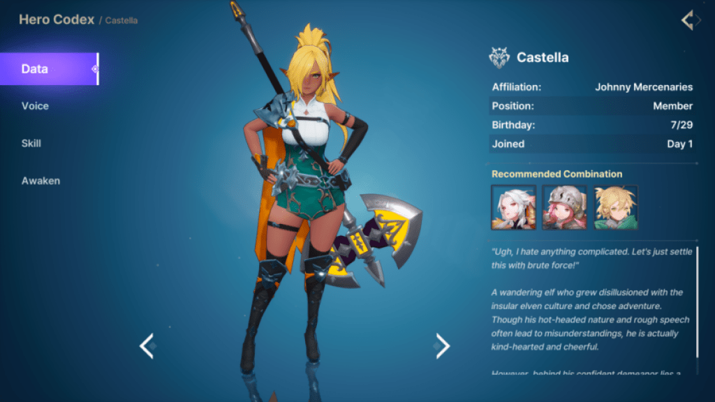 Celleste in DragonSword: Awakening